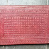 Hammered leather desk pad