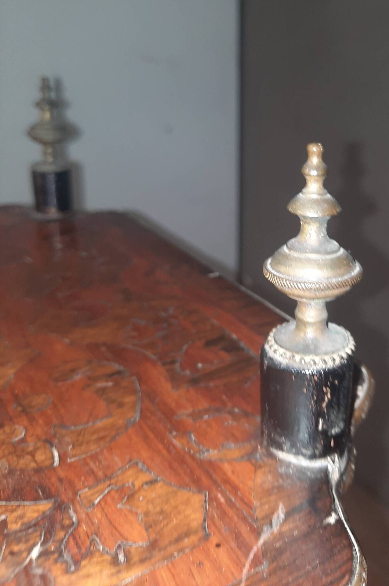 Napoleon III etagere in marquetry