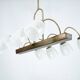 Mid-Century Venini Reticello Glass Chandelier, 8 Arms, Murano, Italy 1940s