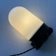 Vintage "block" wall light in opaline.