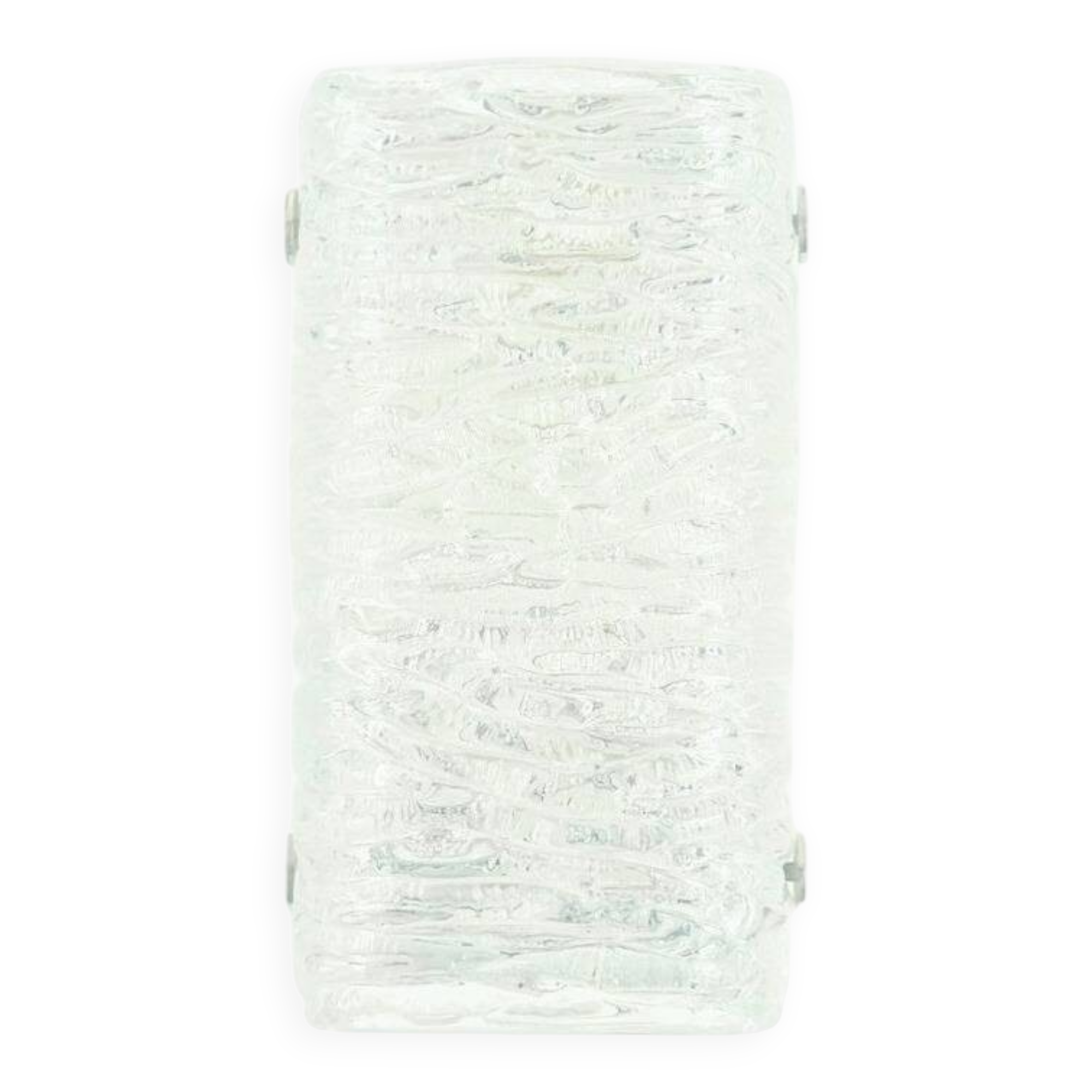 Mid-Century Murano Ice Glass Wall Light - Kaiser Leuchten, Germany, 1960s