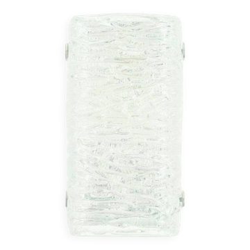 Mid-Century Murano Ice Glass Wall Light - Kaiser Leuchten, Germany, 1960s