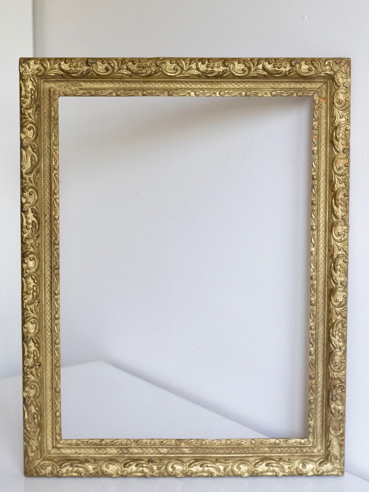Old gilded wooden frame