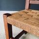 Oak & Rope Travail Populaire Side Chair, Belgium, 1950s
