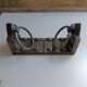 Medieval-style bookends, antique door handle.