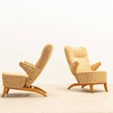 Pair of Penguin armchairs by Theo Ruth for Artifort
