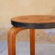 Scandinavian stool by Alvar Aalto for editions Finmar, 30 years