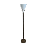 Lamp Art deco aged brass leaves and balls