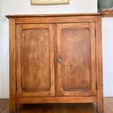 Old raw wood sideboard