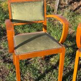 Pair of bridge armchairs 1950