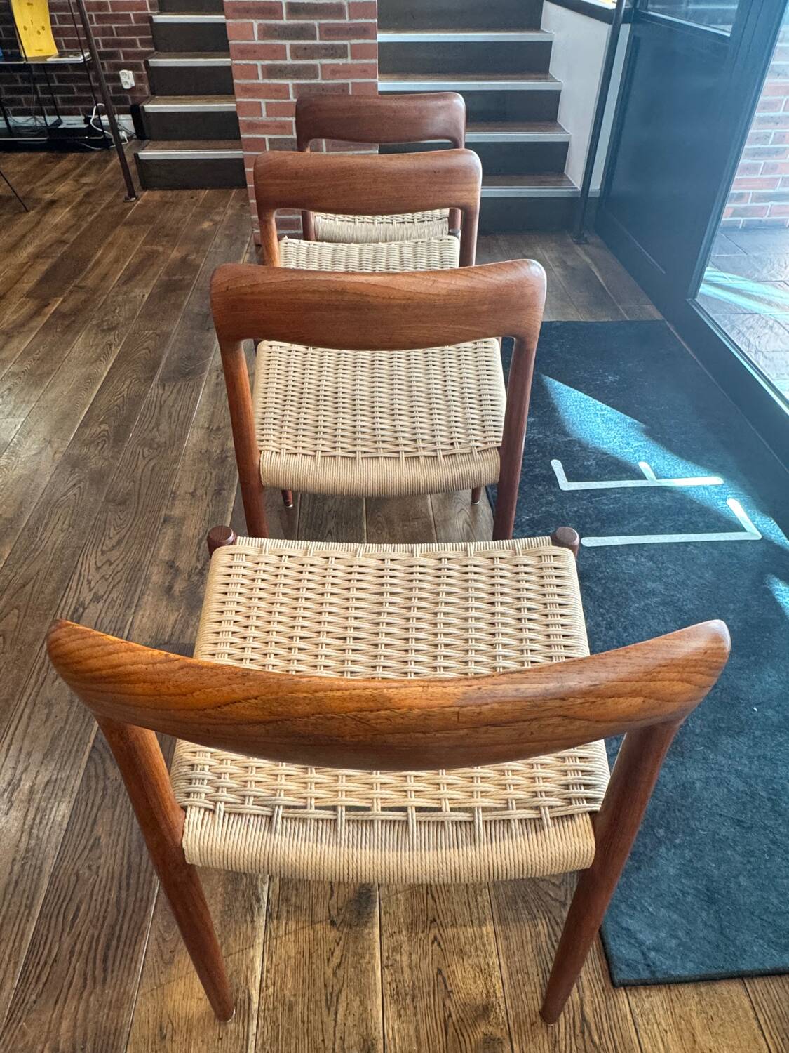 Set of 4 chairs by Niels Otto Moller