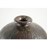 Enamelled ceramic vase