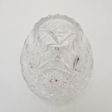 Vintage Cut Crystal Glass Vase, Glasswork Novy Bor, 1950's.