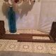 Book support to pose extendable and foldable in wood of the islands carved 1980s