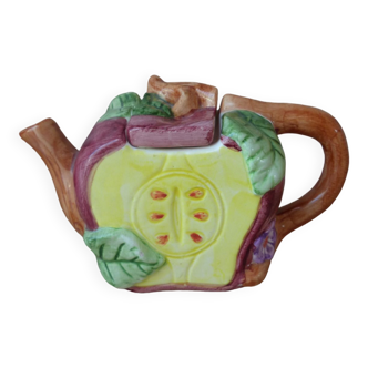 Miniature Potato Shaped Teapot Vintage Ceramic Chewable