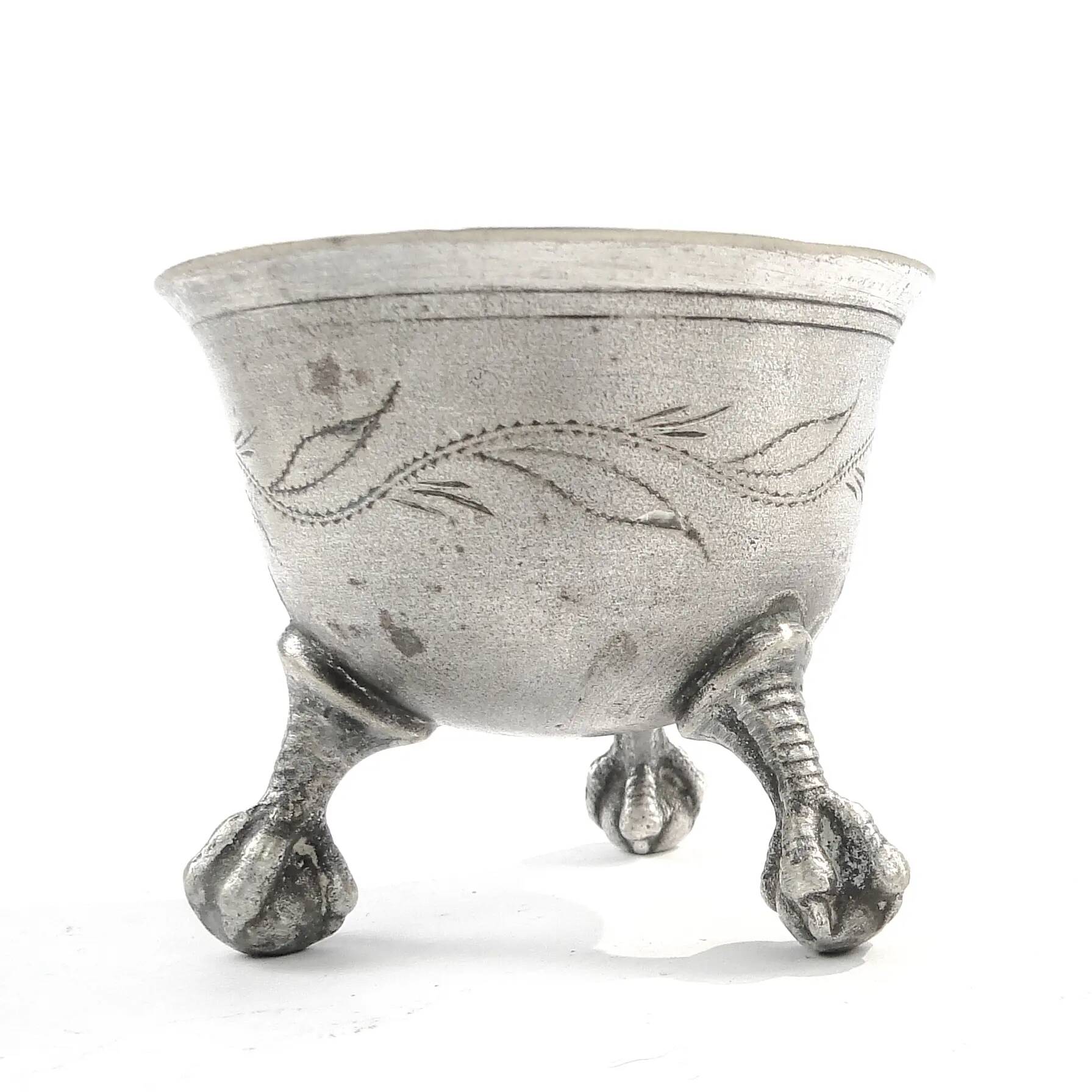 Neoclassical salt cellar, silver-plated brass, Norblin, Poland, 19th century