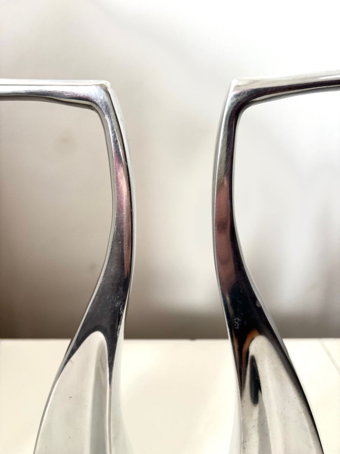 Swan candlesticks by Matthew Hilton 1980