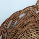 Wicker tray wall decoration