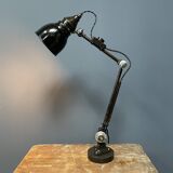 Early model Rademacher table lamp with black enamel shade