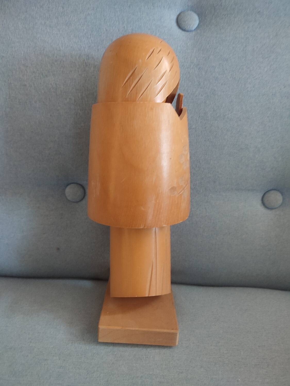 Vintage Japanese kokeshi doll in bamboo japenese dancing geisha