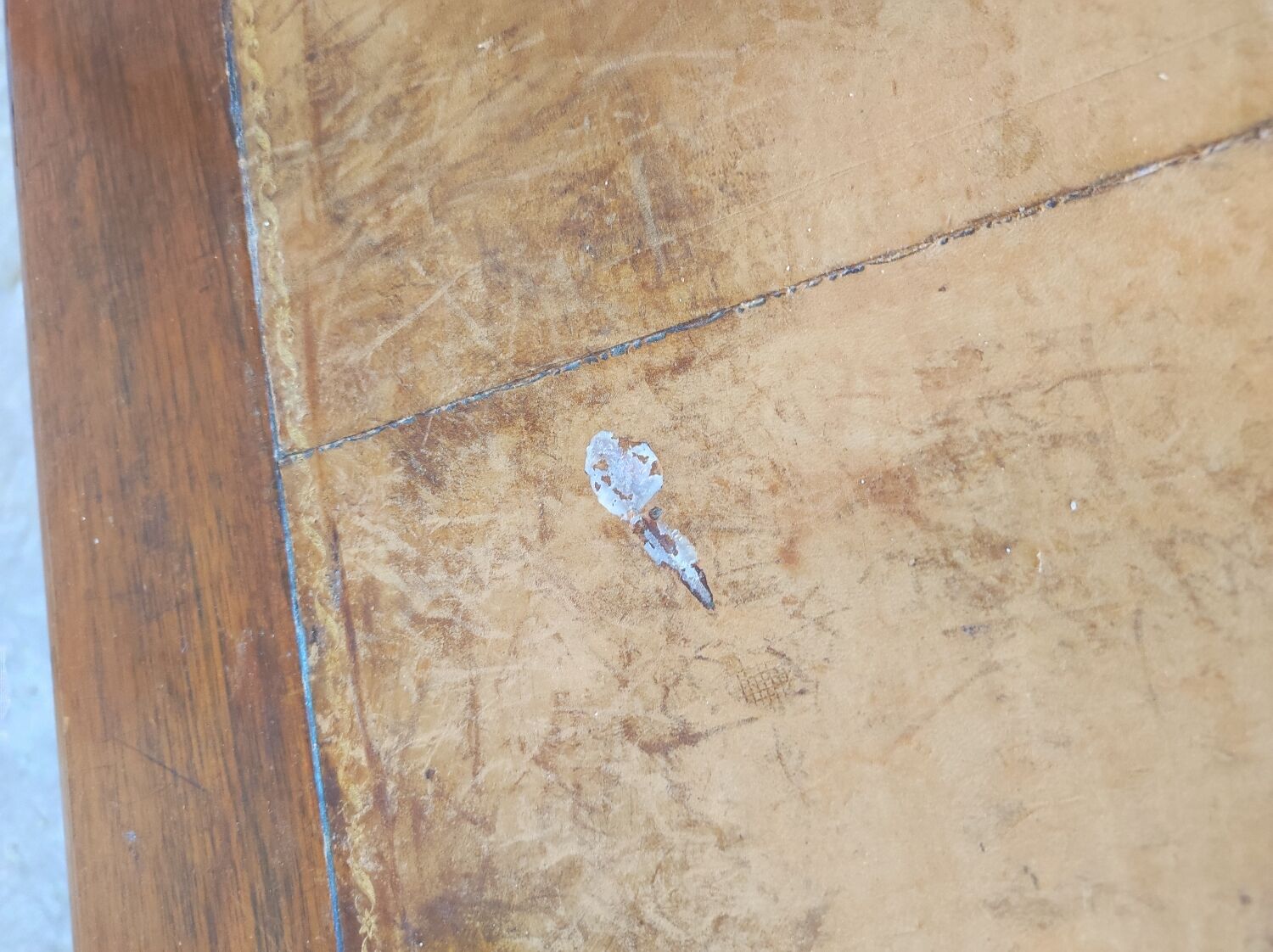 Louis Philippe flat desk in walnut