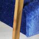 1920 Art Deco Blue Velvet Armchair, Solid Beech Wood, France