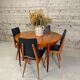 Table ronde extensible scandinave