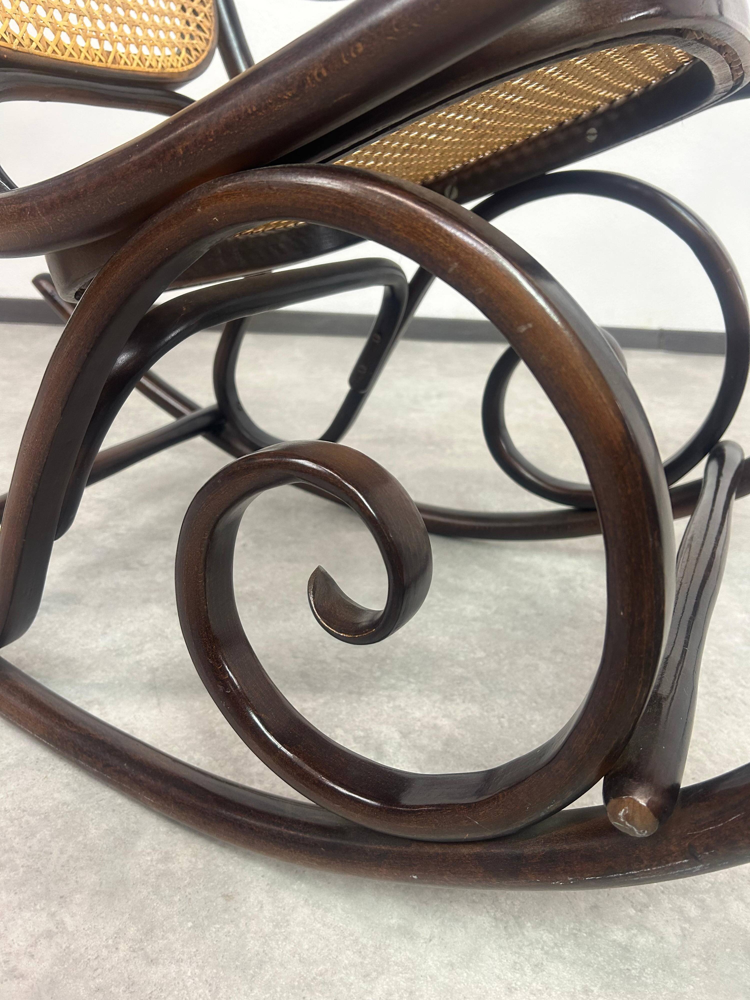 Bentwood rocking chair by Thonet