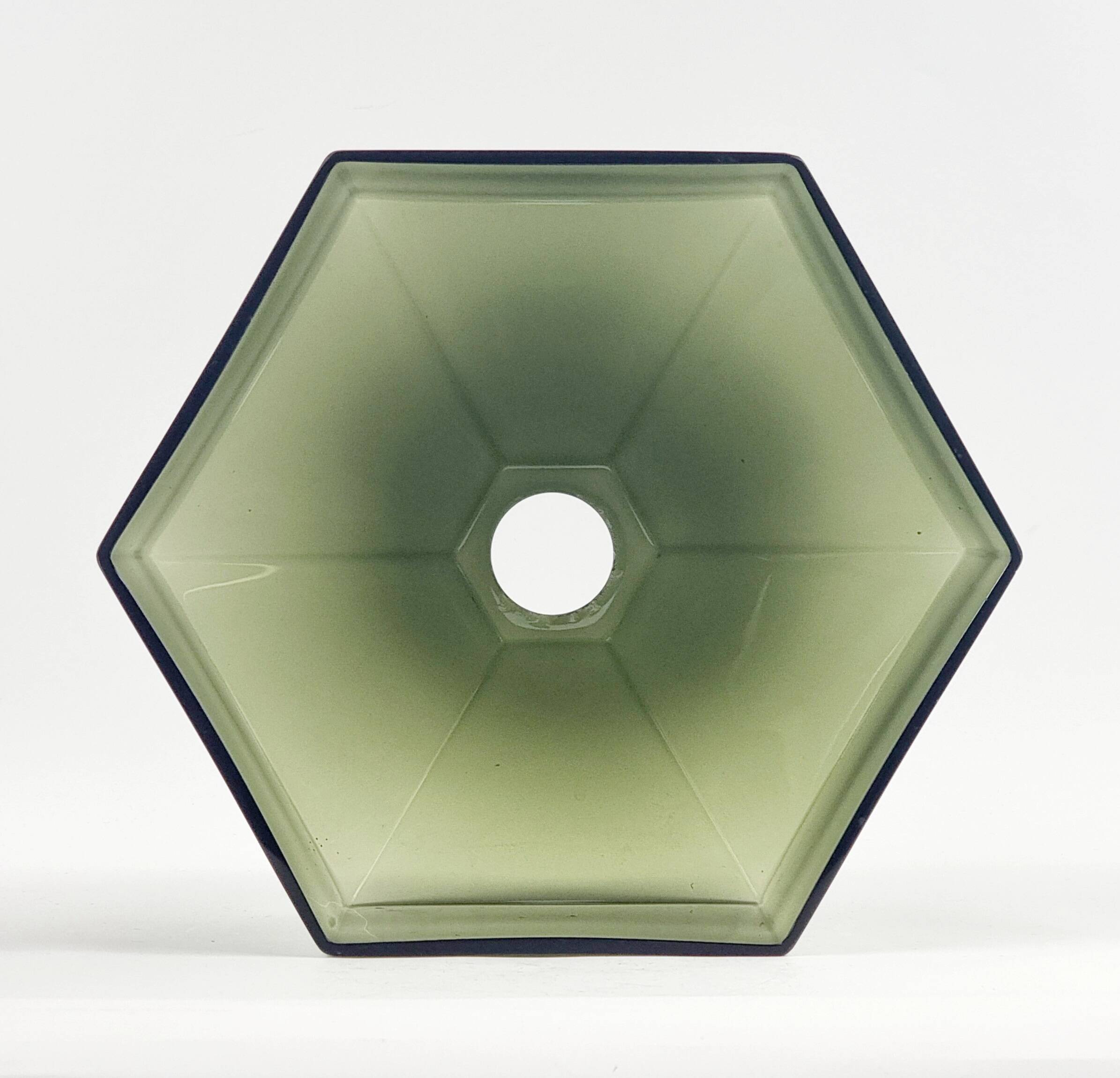 Mid-Century Scandinavian Glass & Brass Ceiling Light by C. Fagerlund, 1960s