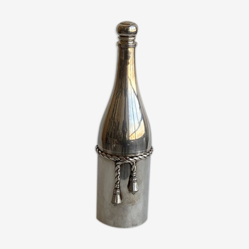 Cocktail shaker Maria Pergay 1970 bouteille Champagne poinçons