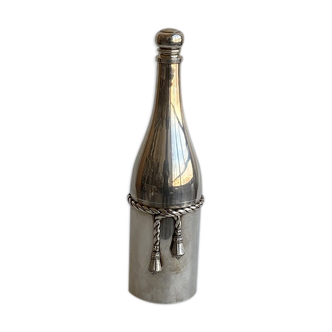 Cocktail shaker Maria Pergay 1970 bouteille Champagne poinçons