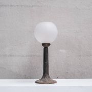 Metal and Opaque Glass Mid-Century Table Lamps (15 available)