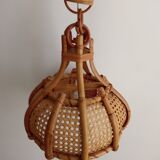 Bamboo and canning hanging lamp
