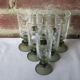 6 flûtes Vemam made in Italy pied vert