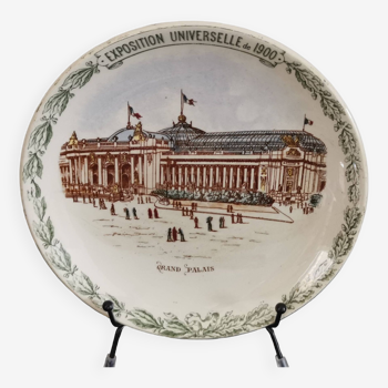 Grand Palais Plate Universal Exhibition 1900 -Terre de Fer- HB Henry Choisy