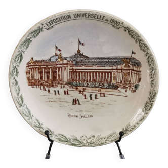 Assiette Grand Palais Exposition universelle 1900 -Terre de Fer- HB Henry Choisy
