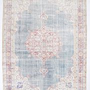 8x11 Light Navy Blue Classic Turkish Vintage Rug, 239x333Cm