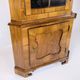 Antique display case/corner cabinet - Baroque style - walnut - glass door with bars - circa 1900