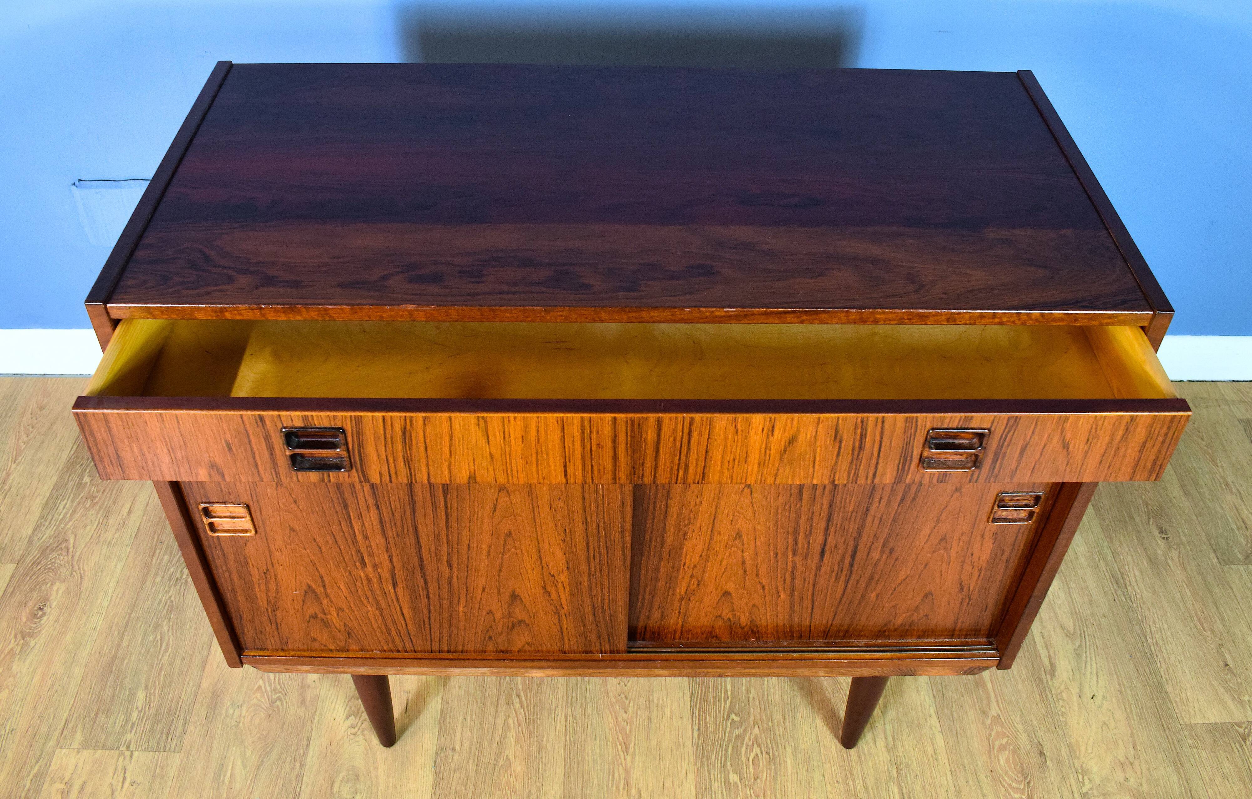 Rosewood two door sideboard 1960s