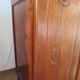 English asymmetrical chest of drawers - Art Deco - Mirror - 2 doors - 5 drawers - Mesh blond oak