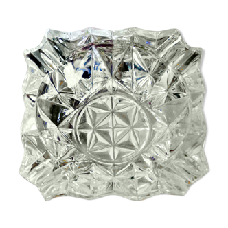 Cendrier en cristal vintage années 70