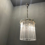 Italian Murano glass trilobi light pendant, 1960s