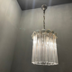Italian Murano glass trilobi light pendant, 1960s