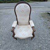 19th century Voltaire armchair with reclining backrest