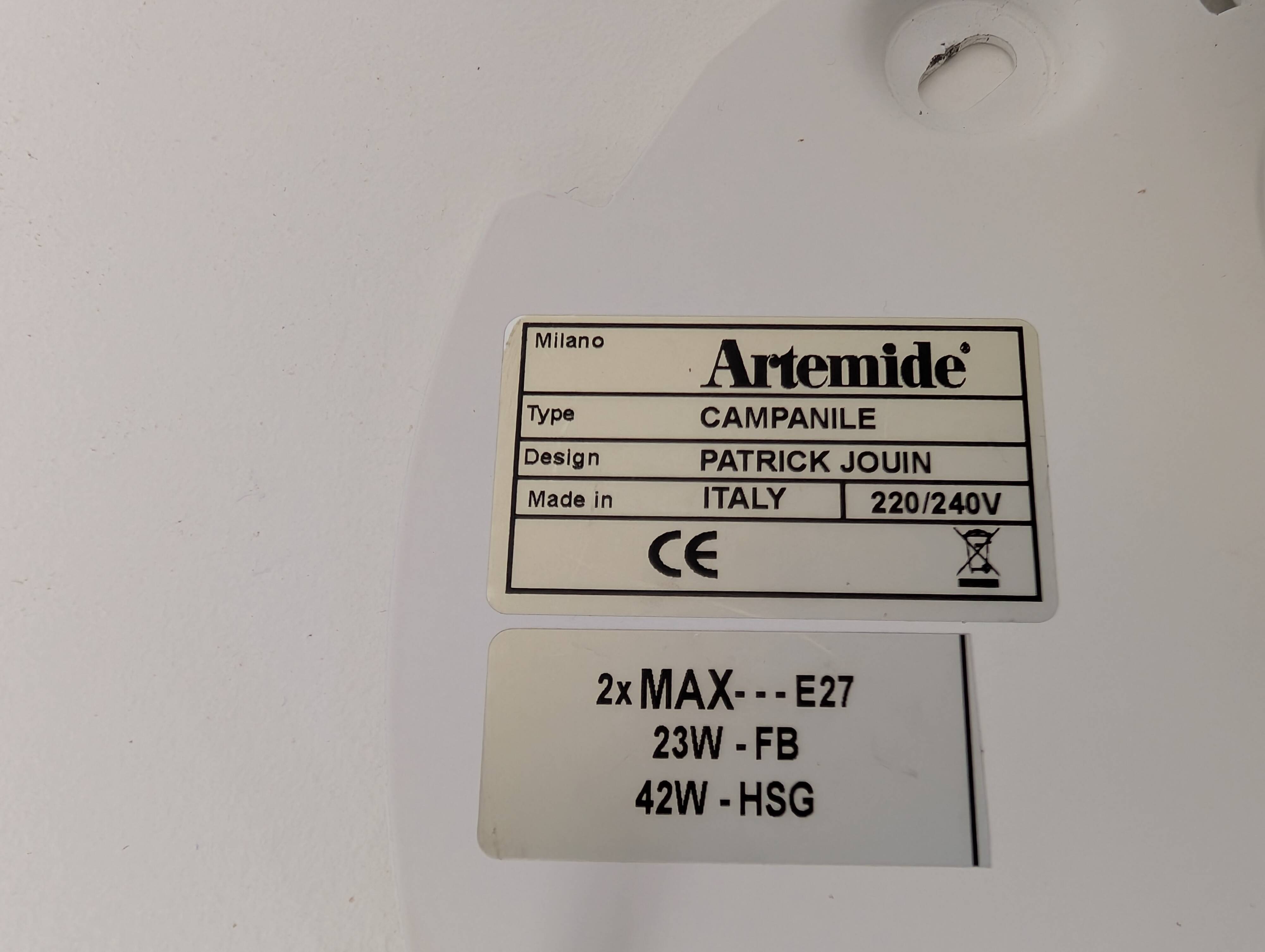 Patrick Jouin wall lamp for Artemide