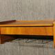 Scandinavian bedside wall shelf in teak