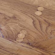 table basse chêne massif Motif Parquet Aremberg du 19e