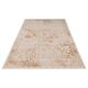 Vintage cream and brown Persian-style rug in wool.