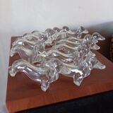 Lot 12 knife holders dogs dachshunds vintage