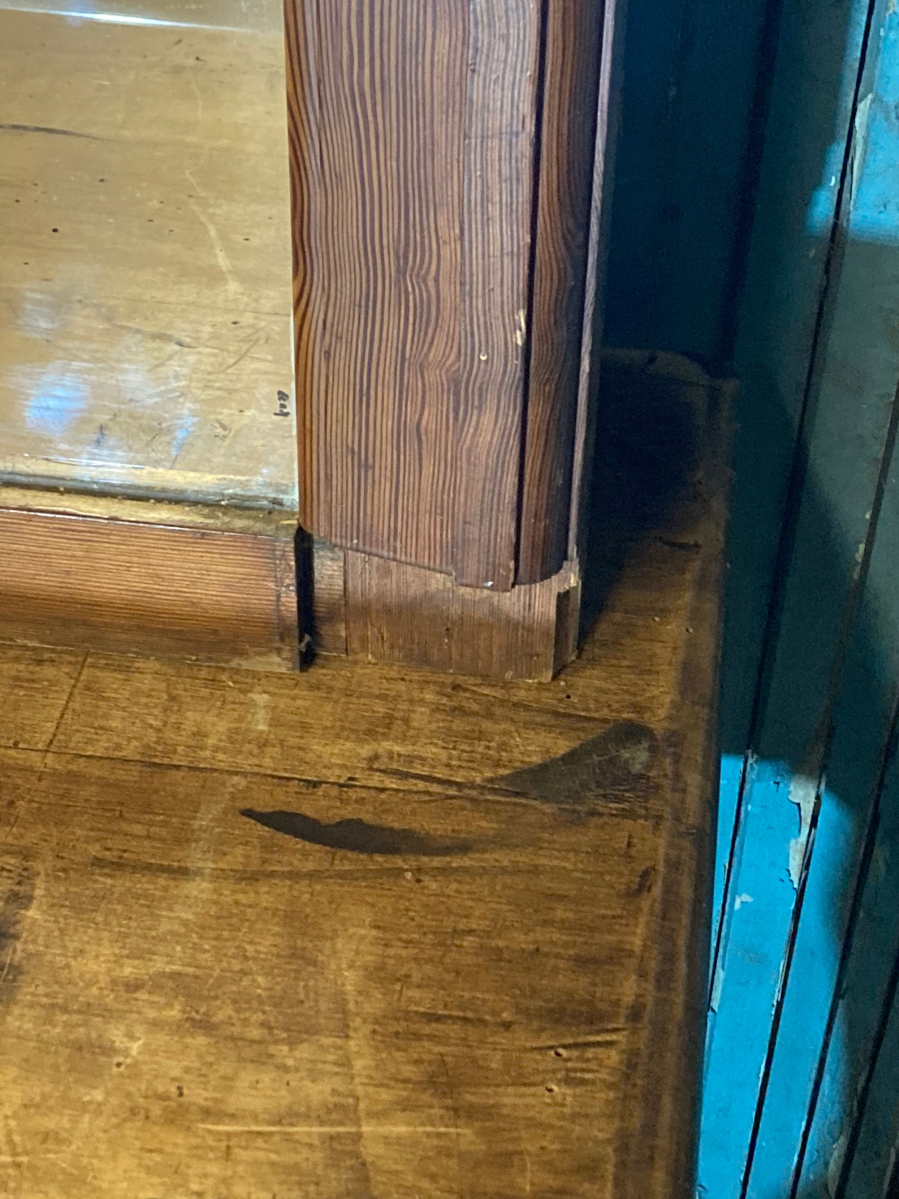 Large old mirror in pitchpin Louis-Philippe Style 100x170cm
